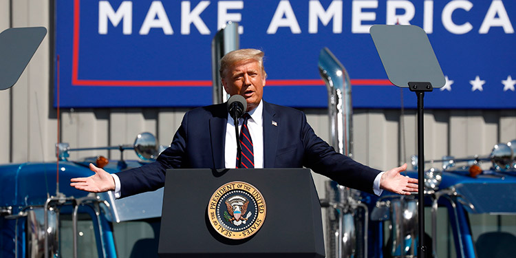 Trump ataca a Biden y promete "mucha policía" en Pensilvania