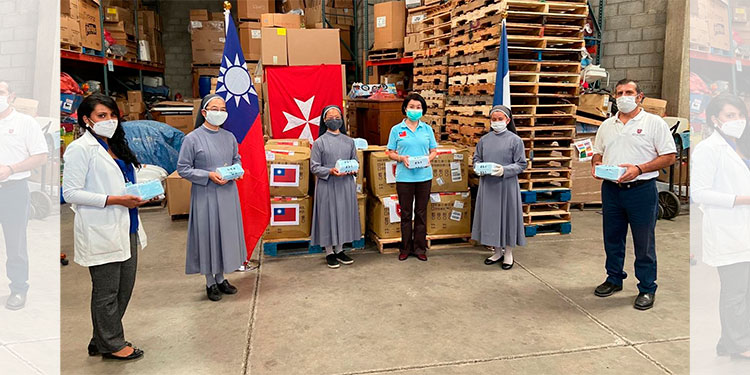 Taiwán y la Orden de Malta donan 50000 mascarillas a Honduras