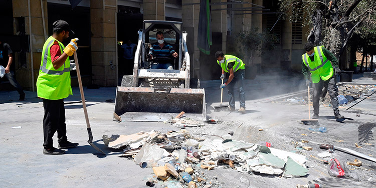 Acaba la primera fase de labores de rescate en Beirut sin hallar supervivientes
