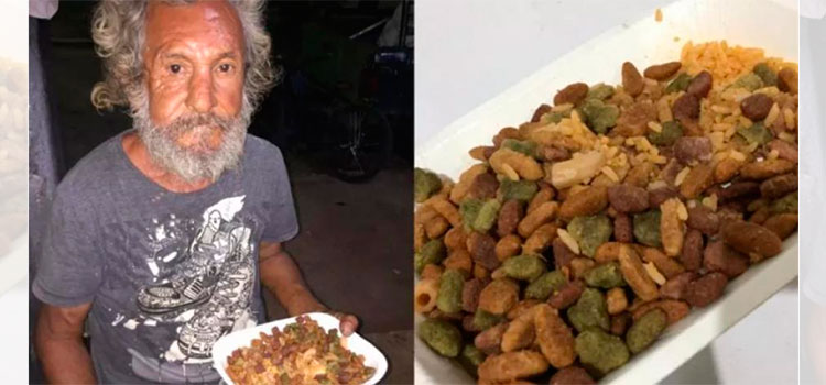 ¿Se acuerdan del señor que le dieron comida para perro?