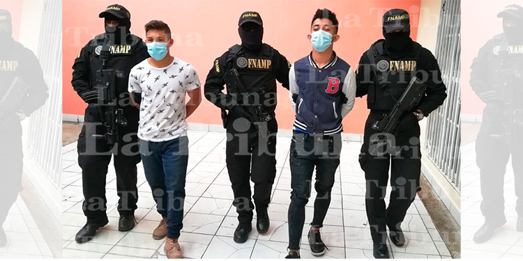 Captura a dos miembros de la Mara Salvatrucha por extorsión en Santa Lucia