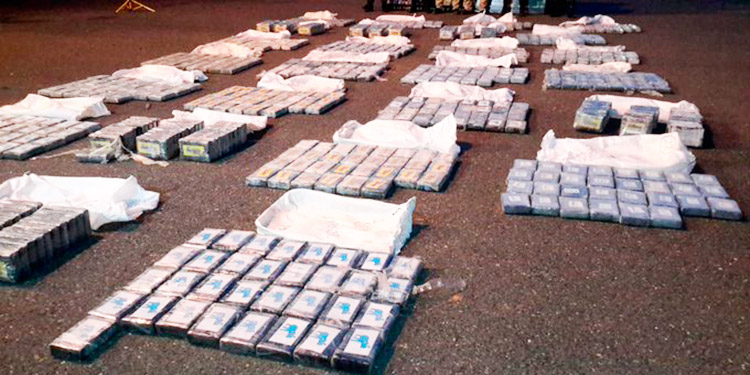 Incinerarán cargamento de cocaína incautado en La Mosquitia