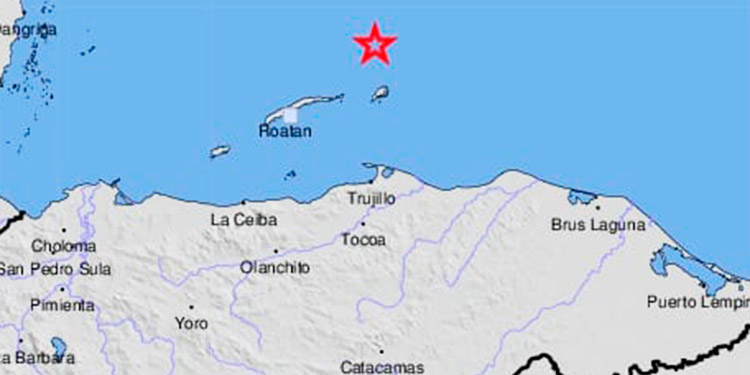 Sismo de magnitud 4.5 sacude la isla de Guanaja