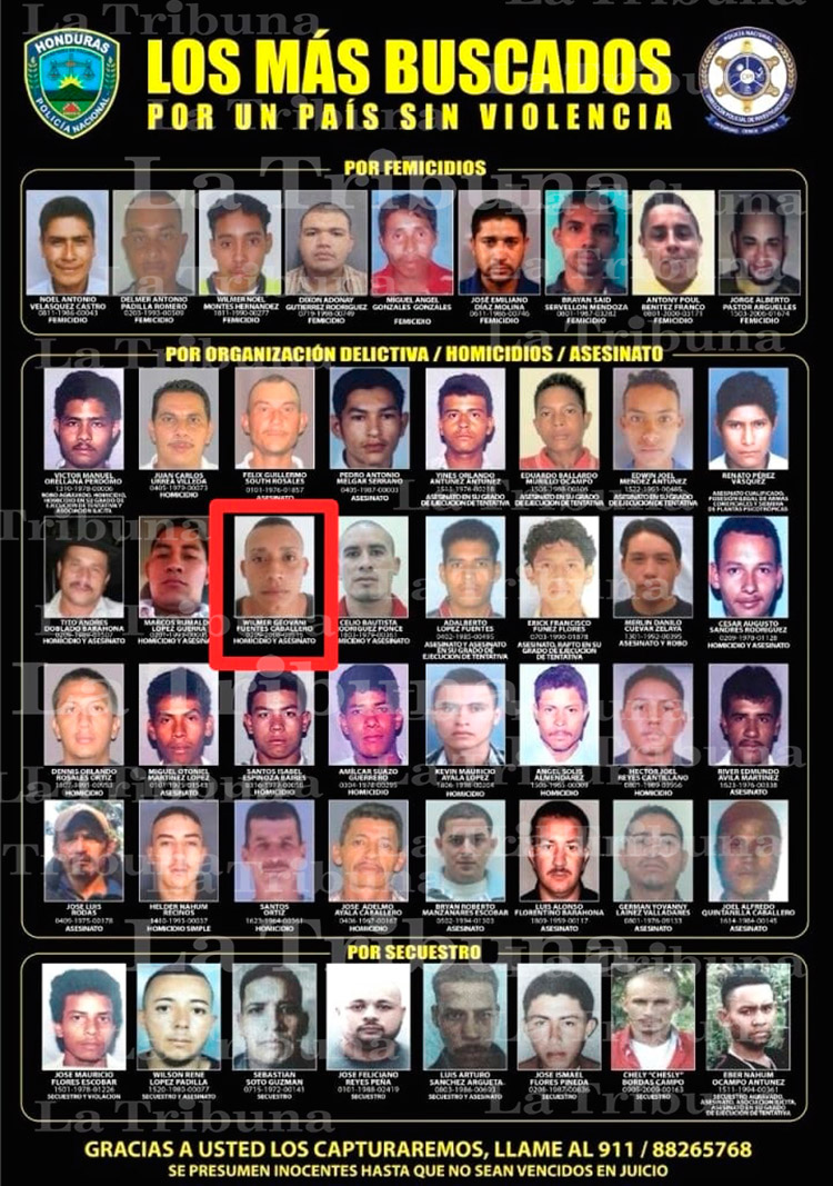 Cae en Tocoa uno de los criminales más buscados de Honduras