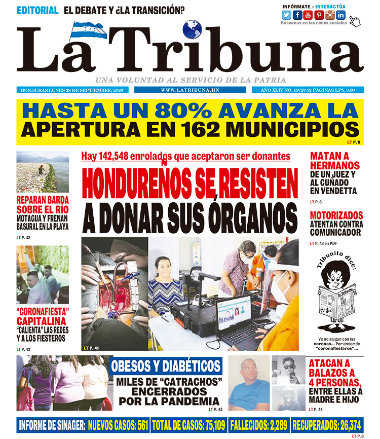 HONDUREÑOS SE RESISTEN A DONAR SUS ÓRGANOS