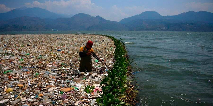 Repararán bardas artesanales para frenar contaminación del río Motagua