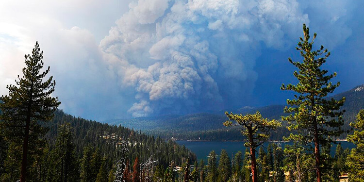 California: Incendio atrapa a campistas en bosque nacional