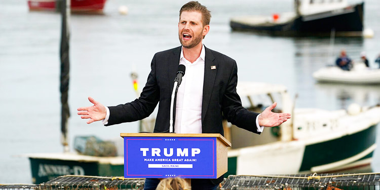 Por videollamada, Eric Trump testifica en pesquisa de NY