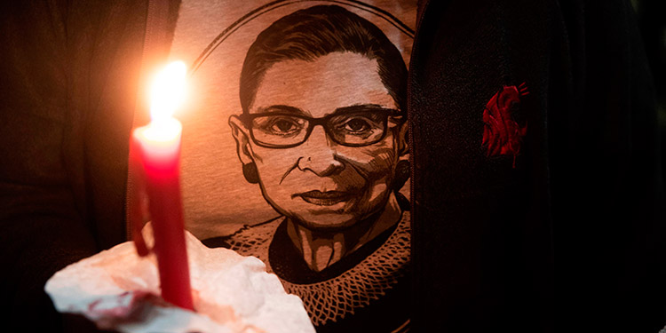 Los demócratas baten récords de recaudación de fondos tras la muerte de Ginsburg