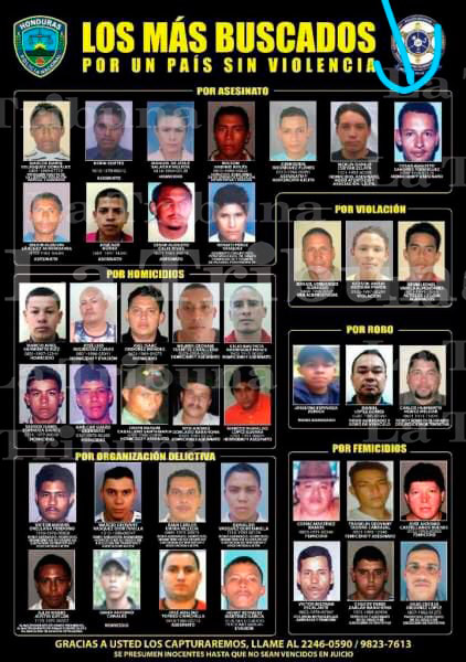 Cae uno de los criminales más buscados en Honduras