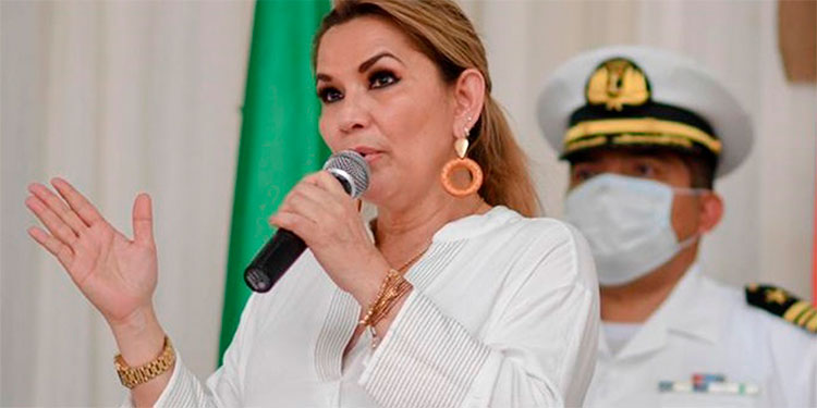 Áñez recibe las cartas credenciales del representante de Guaidó en Bolivia