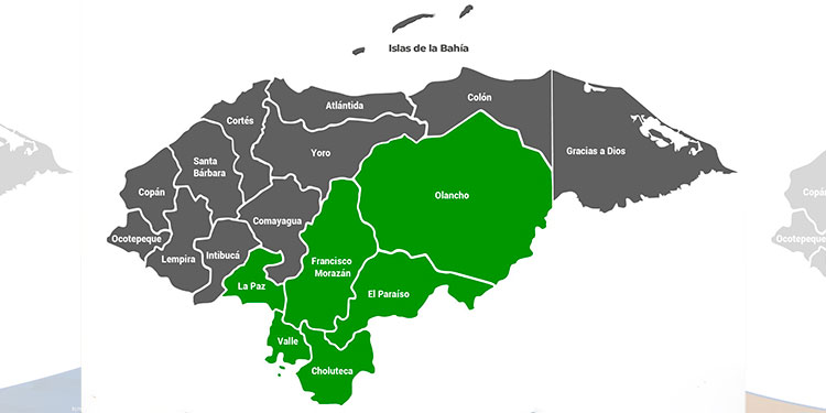 Seis departamentos de Honduras en alerta verde por vaguada