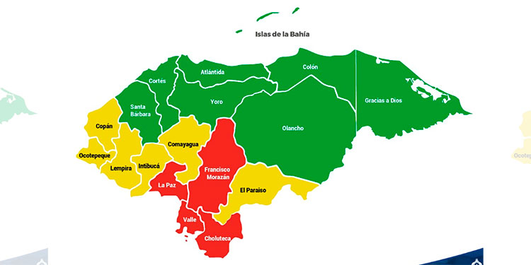 Extienden alerta roja para 4 departamentos por influencia de tormenta tropical Gamma