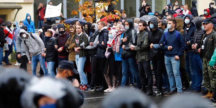 Decenas de detenidos durante protestas en Bielorrusia