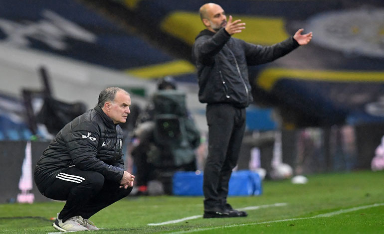 Bielsa y Guardiola firman tablas