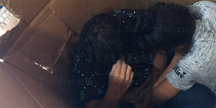Migrantes hondureños viajaban ocultos en cajas a los EEUU
