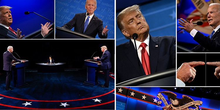 Los principales puntos del último debate entre Trump y Biden en EEUU