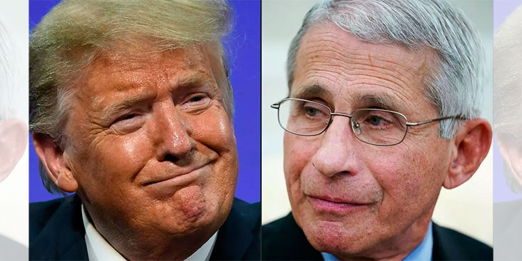 Trump critica al Dr. Fauci, experto en COVID-19, "y a todos estos idiotas"