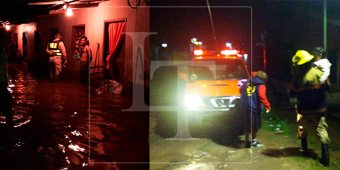 Lluvias dejan inundaciones en Quimistán y Siguatepeque