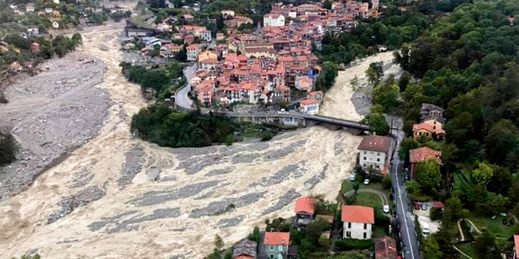 Nueve muertos por fuertes inundaciones entre Francia e Italia