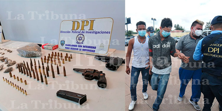 Detienen a tres supuestos pandilleros en aldea Mateo (Video)
