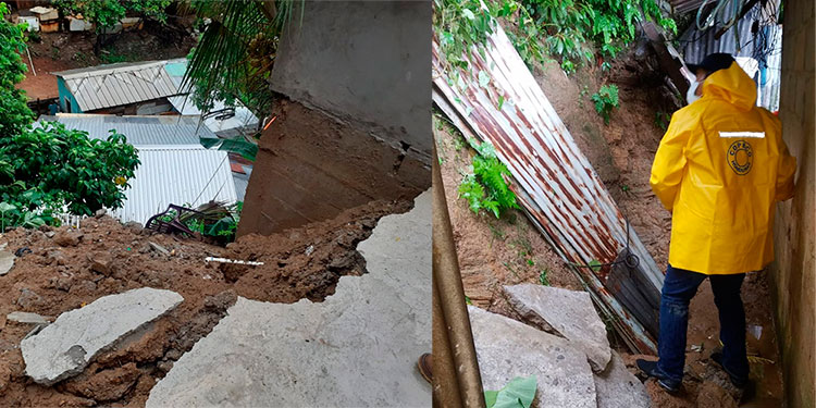 Lluvias dejan daños en Roatán
