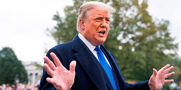 Trump dice que se siente ‘muy bien’ sobre sus chances de ganar la elección
