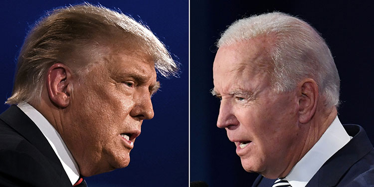 Trump dice que no participará en un debate virtual con Biden