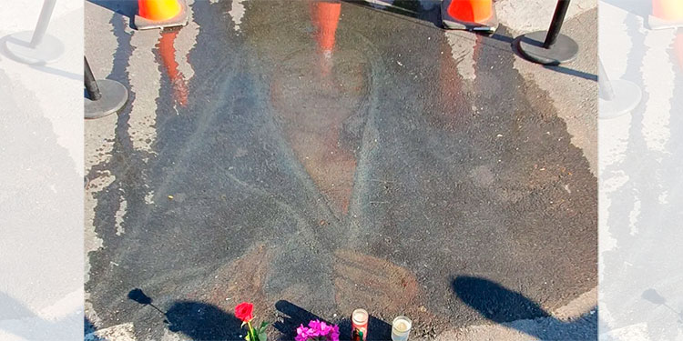 Sorprende “aparición” de Virgen de Guadalupe en estacionamiento
