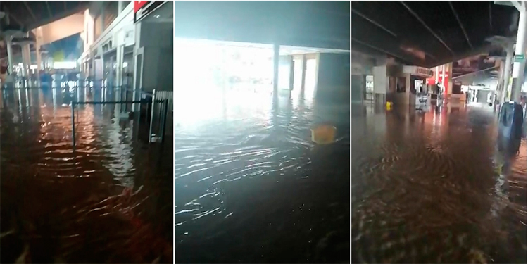 Aeropuerto Ramón Villeda Morales se inunda por lluvias de ETA (Video)