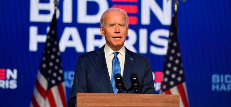 Biden promete actuar desde el "primer día" para detener la espiral del covid-19