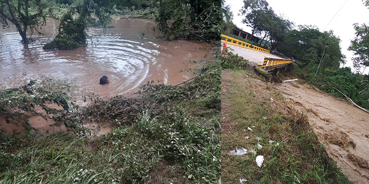 Rescatan pobladores entre inundaciones en Comayagua