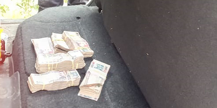 Le hallan más de $2,000 y L500 mil en vehículo
