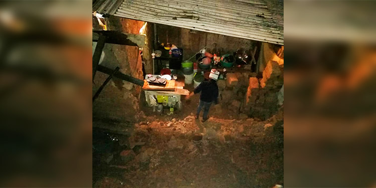 Tegucigalpa sufre daños por lluvias en la madrugada