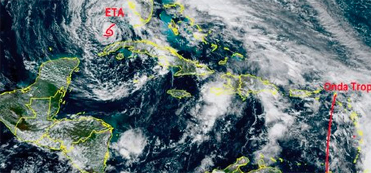 Francisco Argeñal: se mantiene vigilancia sobre una onda tropical ubicada en el Caribe