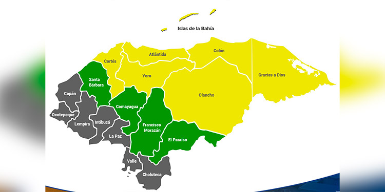 Copeco emite alerta amarilla en 7 departamentos por tormenta tropical ETA