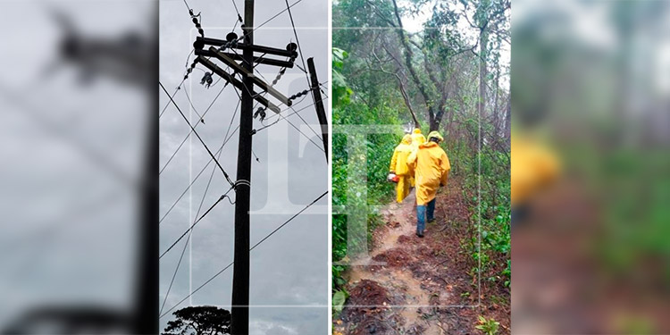 Reportan fallas en el fluido eléctrico en el Litoral Atlántico por las intensas lluvias