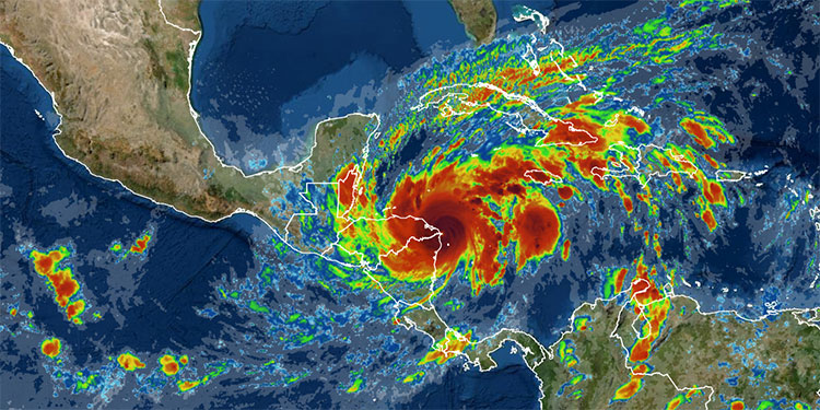 Con categoría 4 huracán ETA afecta a Honduras