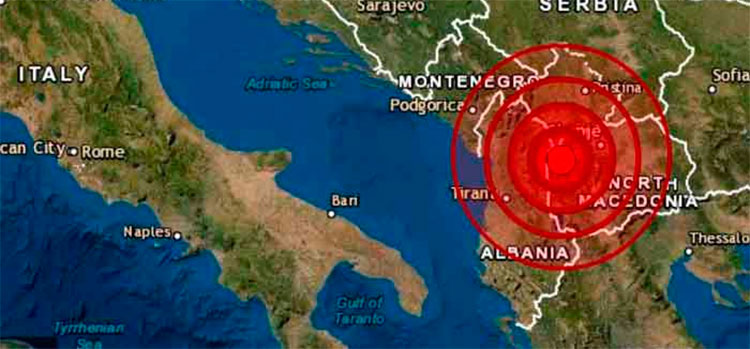 Dos terremotos sacuden el noroeste de Macedonia del Norte