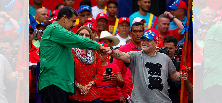 Maduro lamenta el fallecimiento de su "hermano" Diego Maradona
