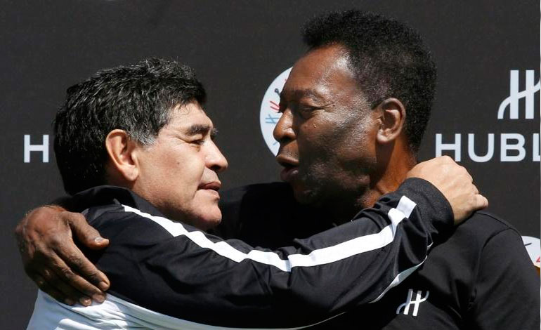 Pelé a Maradona: “Algún día podremos jugar juntos al fútbol en el cielo”