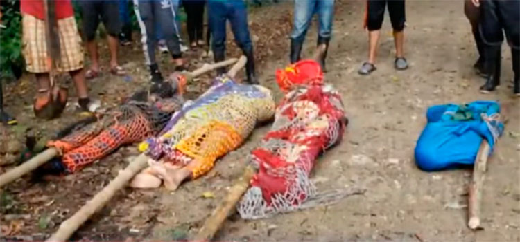 Cuatro miembros de una familia mueren soterrados en Cofradía, Cortés