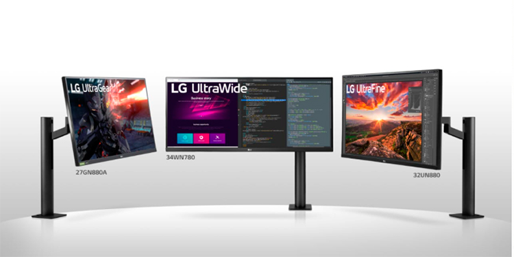 LG lanza sus nuevos monitores con diseño ergonómicos 