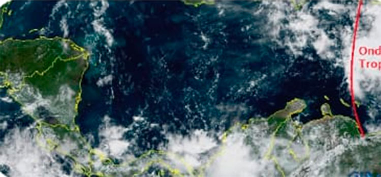 Onda tropical en el Caribe se desplaza lentamente