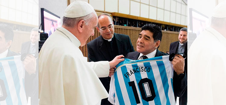 El papa Francisco recuerda "con afecto" y oración a Maradona