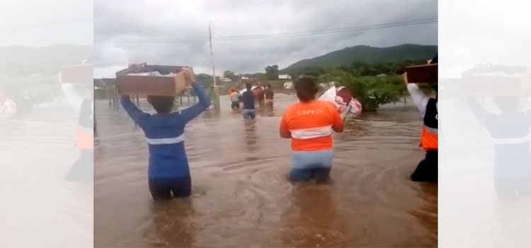 Evacuan a 20 familias en Pimienta y San Manuel, Cortés