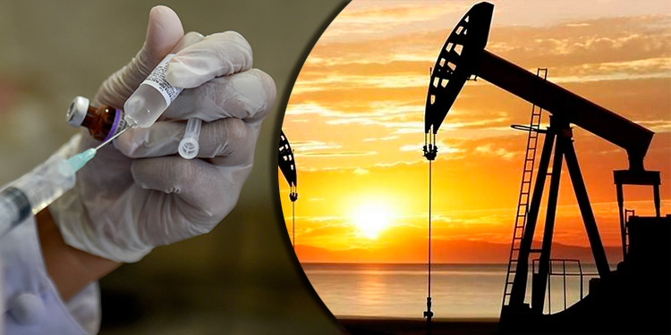 Vacunas y reservas influyen en el petróleo