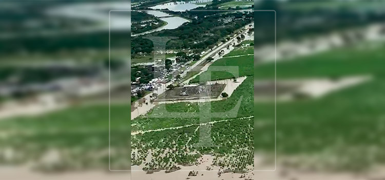 Imágenes aéreas de las inundaciones en el Valle de Sula (Video)