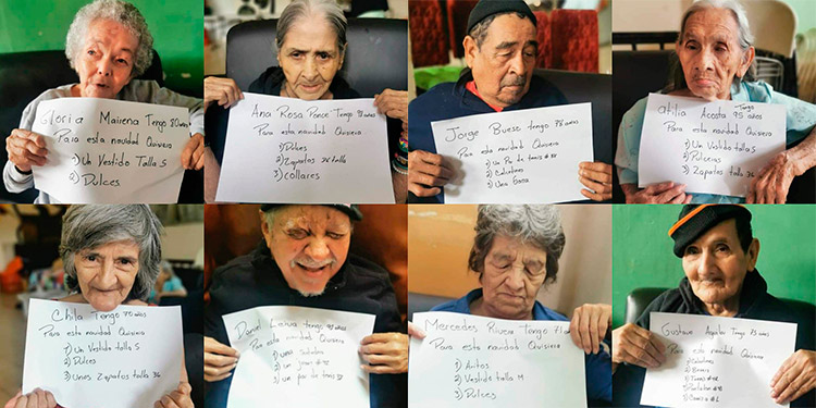 “Abuelitos” sin hogar buscan “padrinos” para esta Navidad