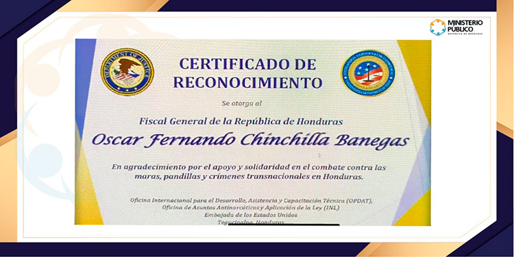 EEUU reconoce gestión del fiscal general en el MP
